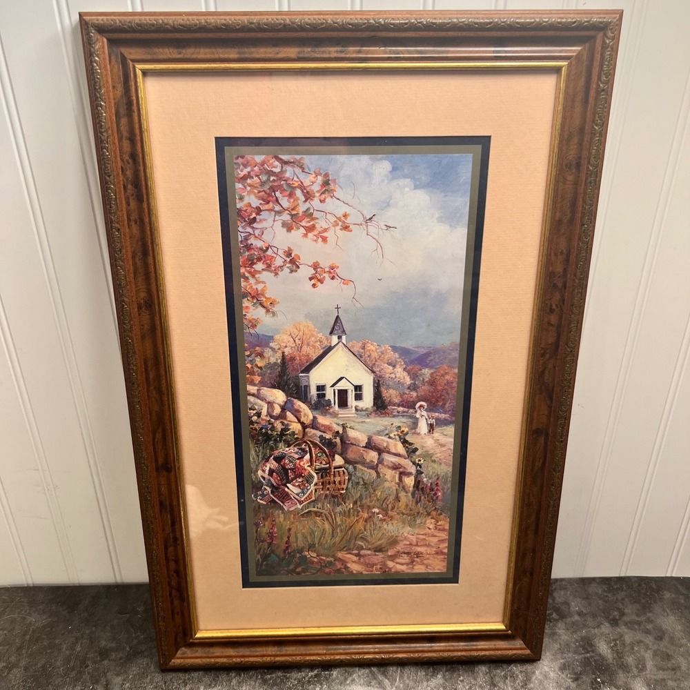 Vintaage Art Print | Thru God's Grace | Bettie Herbert Felder | Cottage